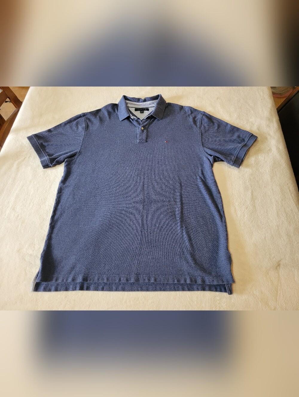 Tommy Hilfiger Men's Casual Polo Shirt Navy Blue Size XXL